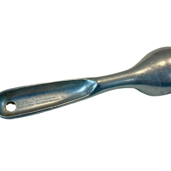 Vintage Nuroll Roldip Aluminum Ice Cream Scoop Gray 1920s-40s Classic Design - Picture 5 of 11